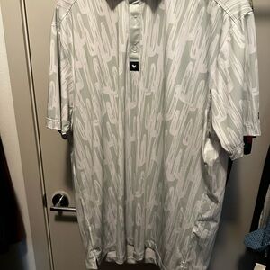 Bad Birdie Gray and Green Polo Shirt Stylish Comfort